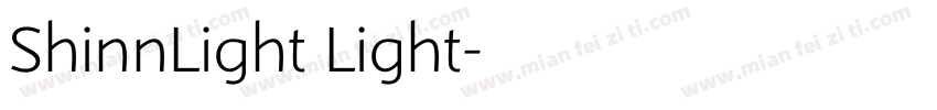 ShinnLight Light字体转换